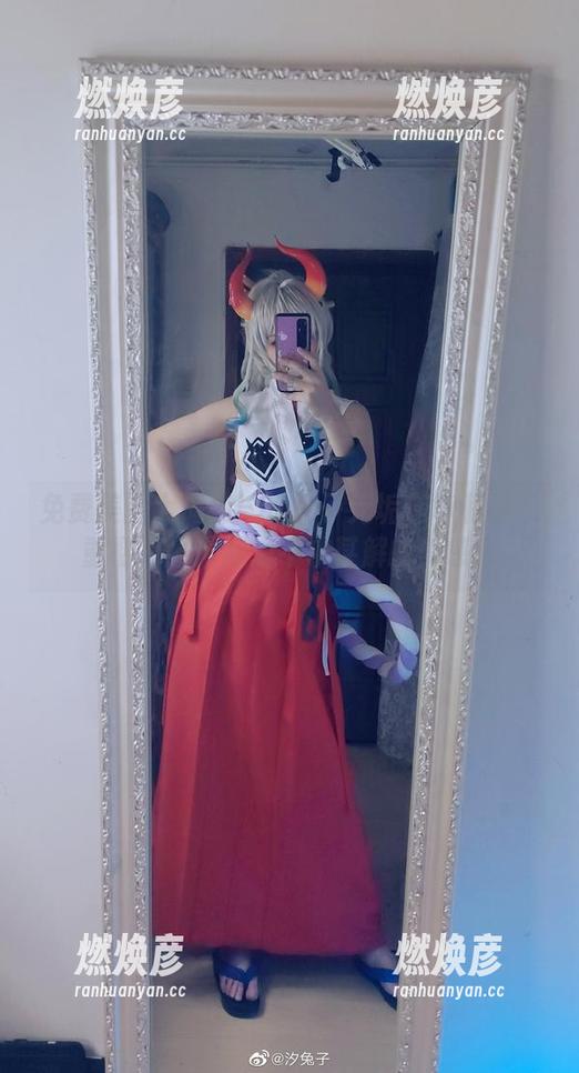汐兔子 免费美图大揭秘!汐兔子无垢莲华和服八重樱,全景展现不求甚解的美感!